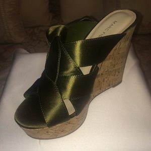 Marc Fisher “Hobby3” Bow Wedge Sandal.